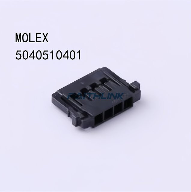 Molex Stecker 1x4p Schwarz 504051 50405-10401 10 Stück - Bild 1