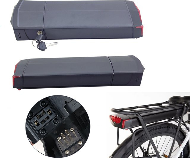 Belicore Li-Ionen-Akku für E-Bike Gepäckträger in Schwarz - Bild 1