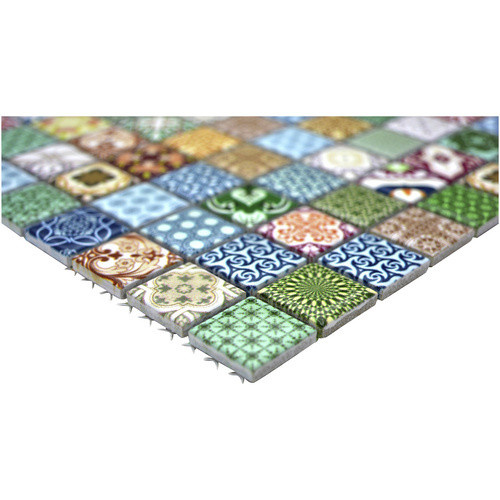 HuH Mosaikfliese Retro bunt Keramik Wandbelag und Bodenbelag B/L: 30 x 30 cm - Bild 2