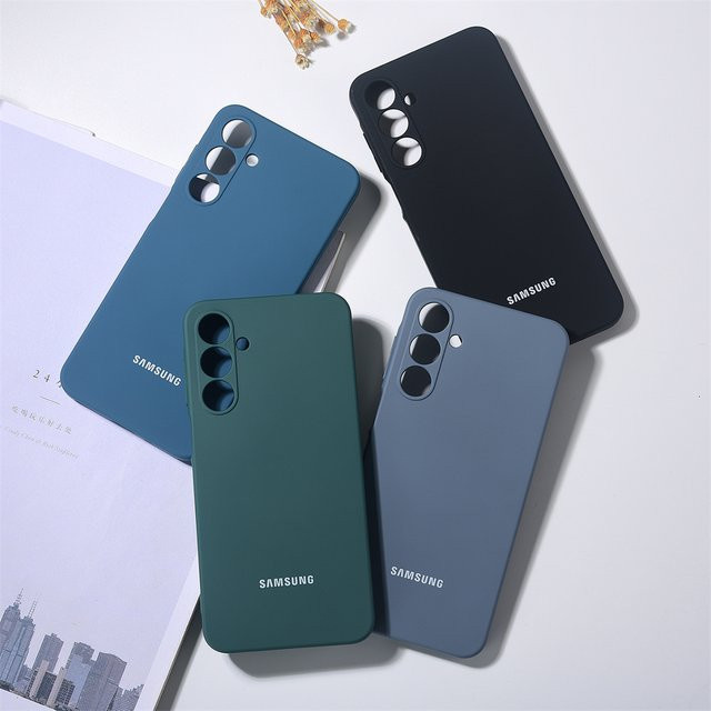 Stoßfeste TPU Handyhülle aus weichem Silikon für Samsung Galaxy A16 und A36 in Green und Blue - Bild 1