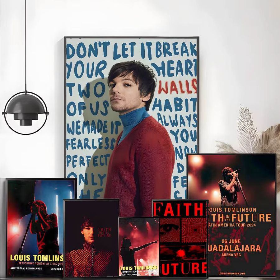 Louis T-Tomlinson SINGER Poster HD Art wasserfestes Wandbild für Wohnzimmer und Schlafzimmer - Bild 3
