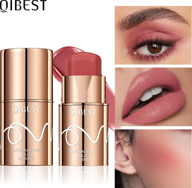 QIBEST 3 in 1 Make-up-Stift, Sweet And Rosy, Creme, Unisex - Bild 1