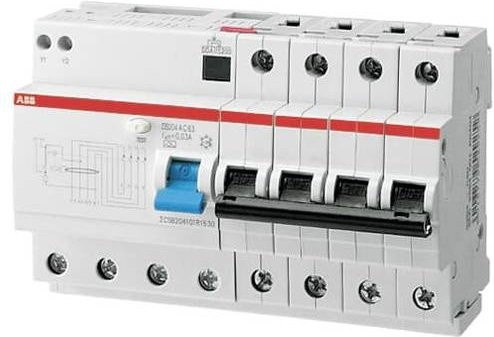 ABB RCBO FI-Schutzschalter und Leitungsschutzschalter 0,03A in Weiß - Bild 1