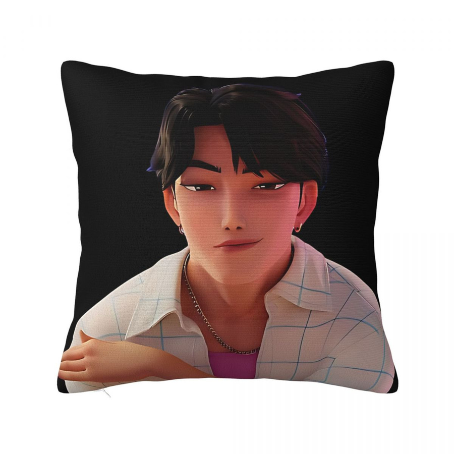 JINU Saja Boys Kpop Dämonenjäger Kissenbezug quadratisch, Multicolor, B/B/H: 45 x 45 cm - Bild 3