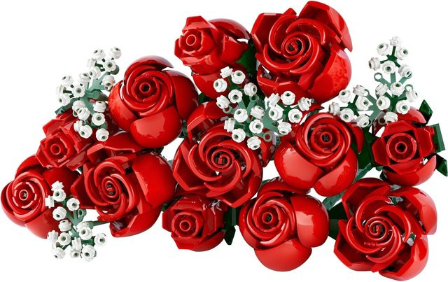 LEGO Icons Rosenstrauß 10328 – Florales Set in Rot, Grün und Weiß - Bild 4