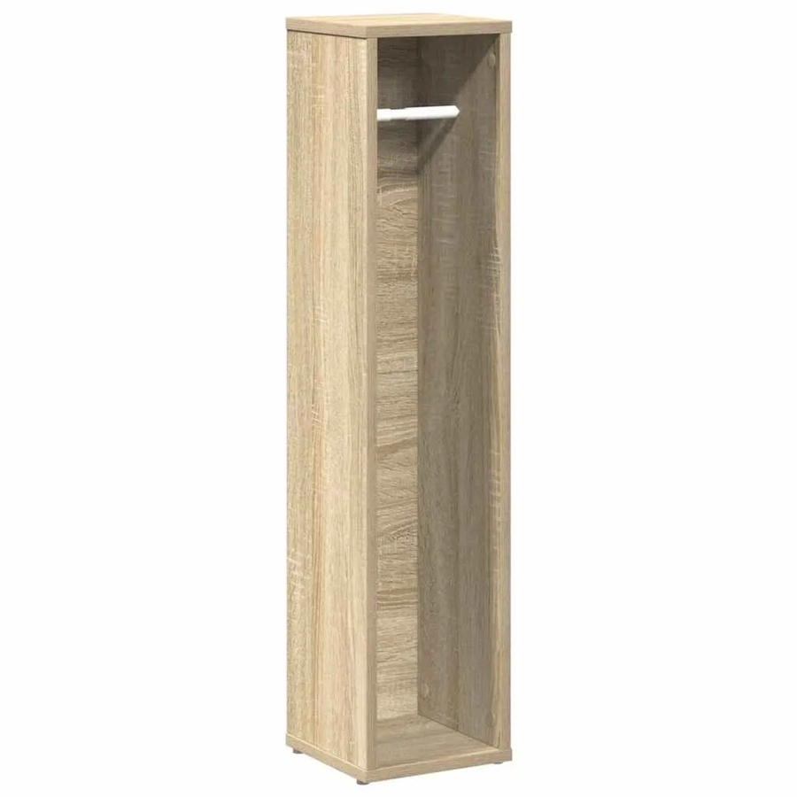 vidaXL Badezimmerschrank mit Rollenhalter in Sonoma-Eiche, B/T/H: 20,5 x 20 x 90 cm - Bild 2