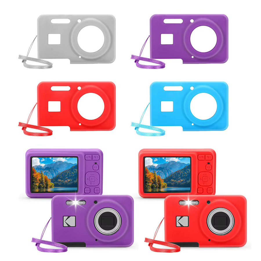 Schutzhülle für KODAK PIXPRO FZ55 Digitalkamera in Schwarz mit Trageband - Bild 2