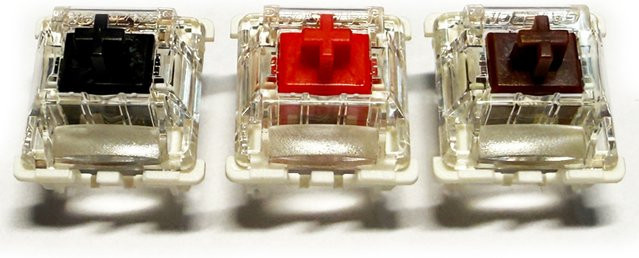 JYBMAK Gateron 3.0 mechanische Tastaturschalter mit 3-poligen verstärkten Stiften in Schwarz, Braun und Rot - Bild 1