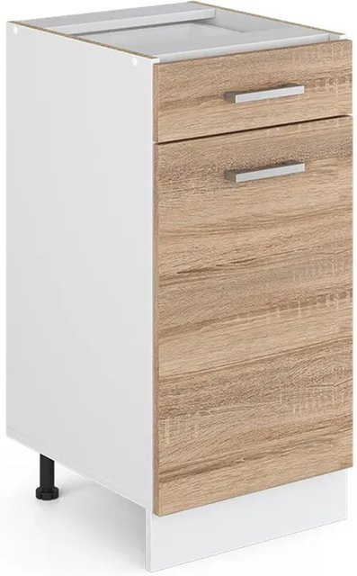 Vicco R-Line Küchenunterschrank Schubladenschrank in Sonoma Eiche, Breite: 40 cm - Bild 1