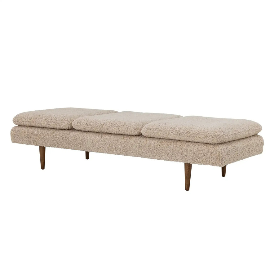 Bloomingville Daybed Pione in Beige mit Polsterung aus Polyester und Holz im skandinavischen Design, B/T/H: 77 x 47 x 177 cm - Bild 1