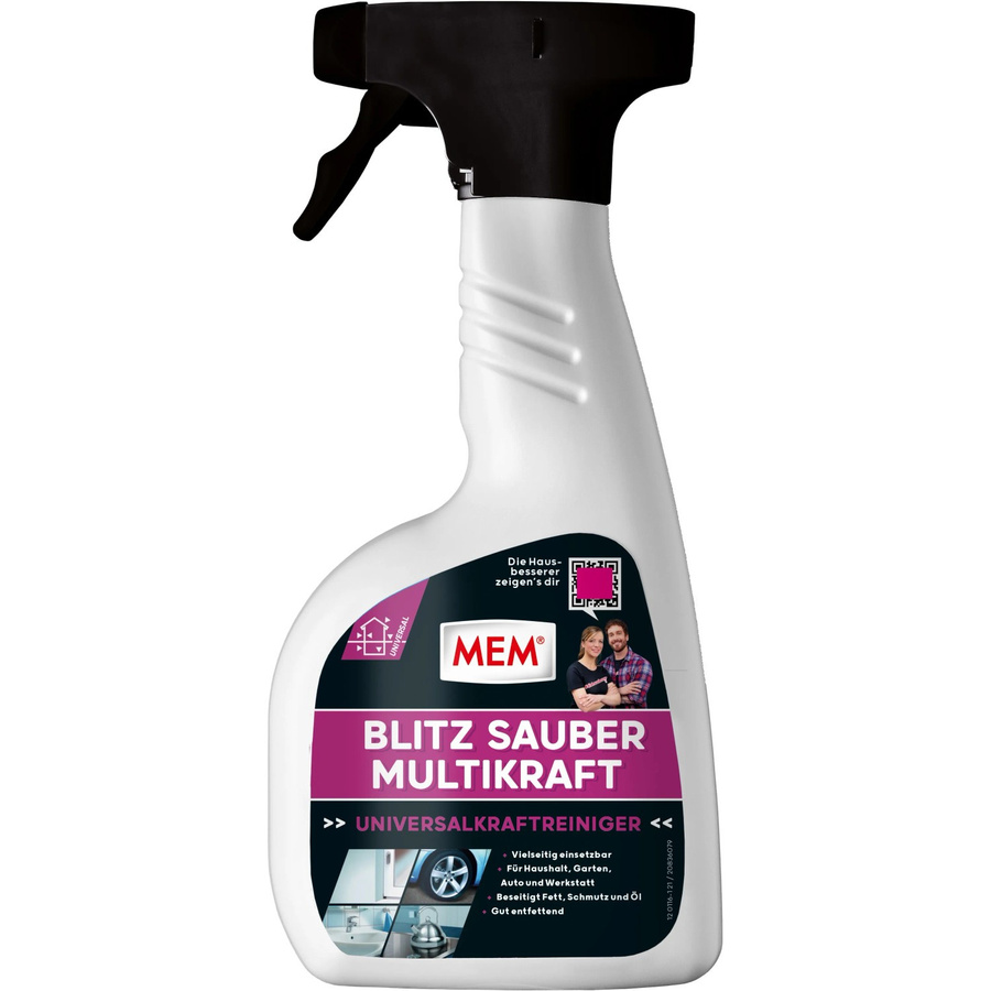 MEM Blitz Sauber Multikraft Reiniger 500 ml in Transparent und Weiß - Bild 2