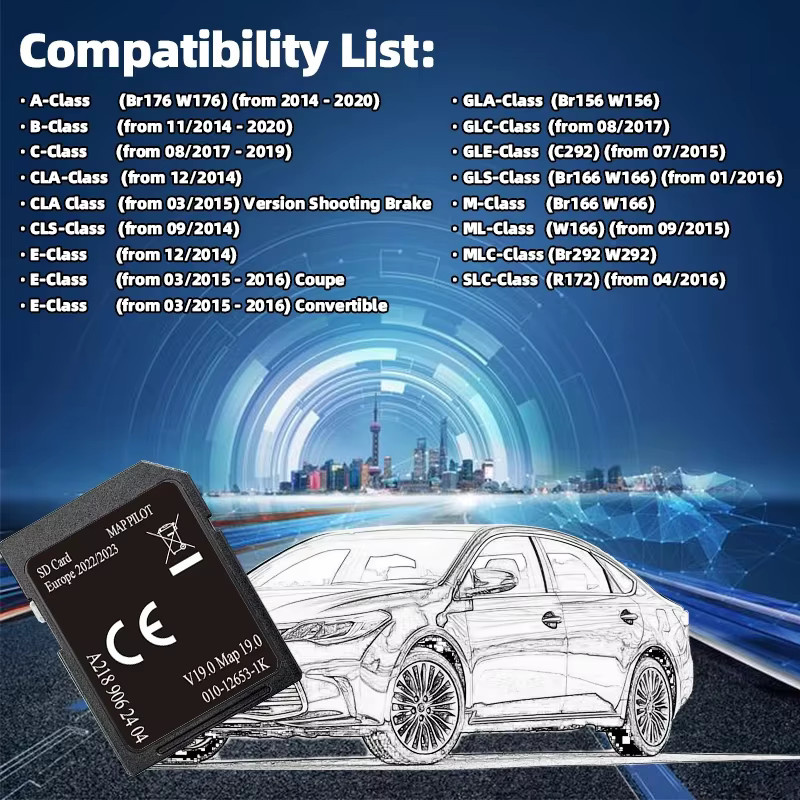 KINGJIAO SD-Navigationskarte Europa für Mercedes Benz GPS Update 2025 A218 V20 V19MAP - Bild 4