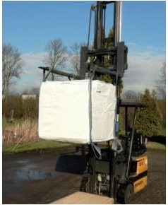 BigBag von Becker in Weiß mit 4 Hebeschlaufen, B/T/H: 90 x 90 x 90 cm - Bild 1