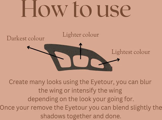 YZS Augen-Make-up-Schablone, Wiederverwendbare Augenbrauen-Vorlage, Unisex - Bild 1