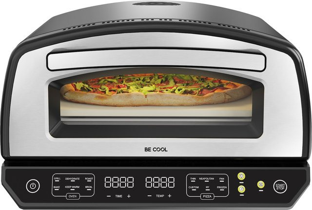 Be Cool Multifunktions Pizza-Ofen BCIMFPIZZA mit Grillfunktion und Digitalanzeige in Schwarz aus Edelstahl - Bild 1