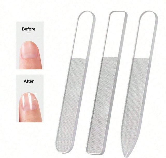 FUMOSIK Nano Glas Nagel Feilen, 3 Stück, Transparent - Bild 1