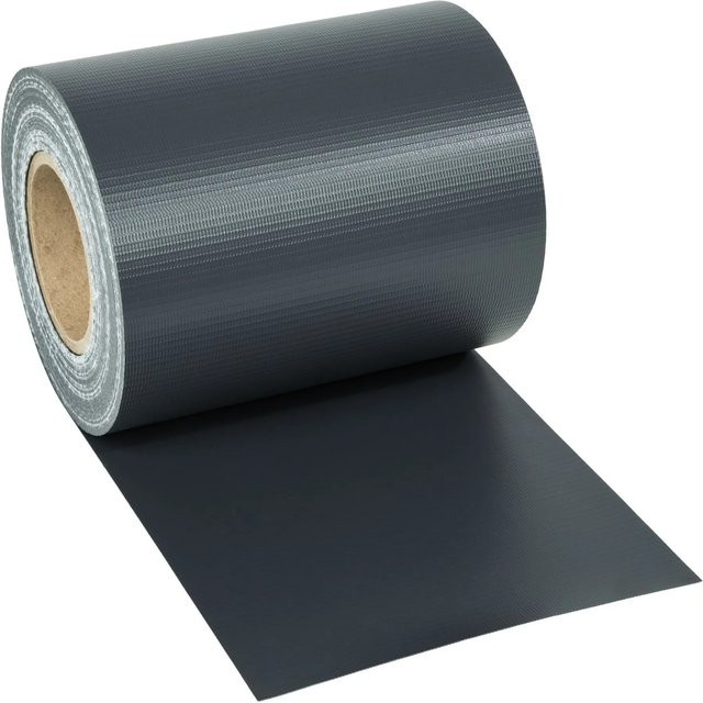 tectake Sichtschutzstreifen für Einzelstab- und Doppelstabmatten-Zäune, blickdicht und reißfest, Anthrazit, B: 7000 cm, H: 19 cm, T: 0,04 cm - Bild 2