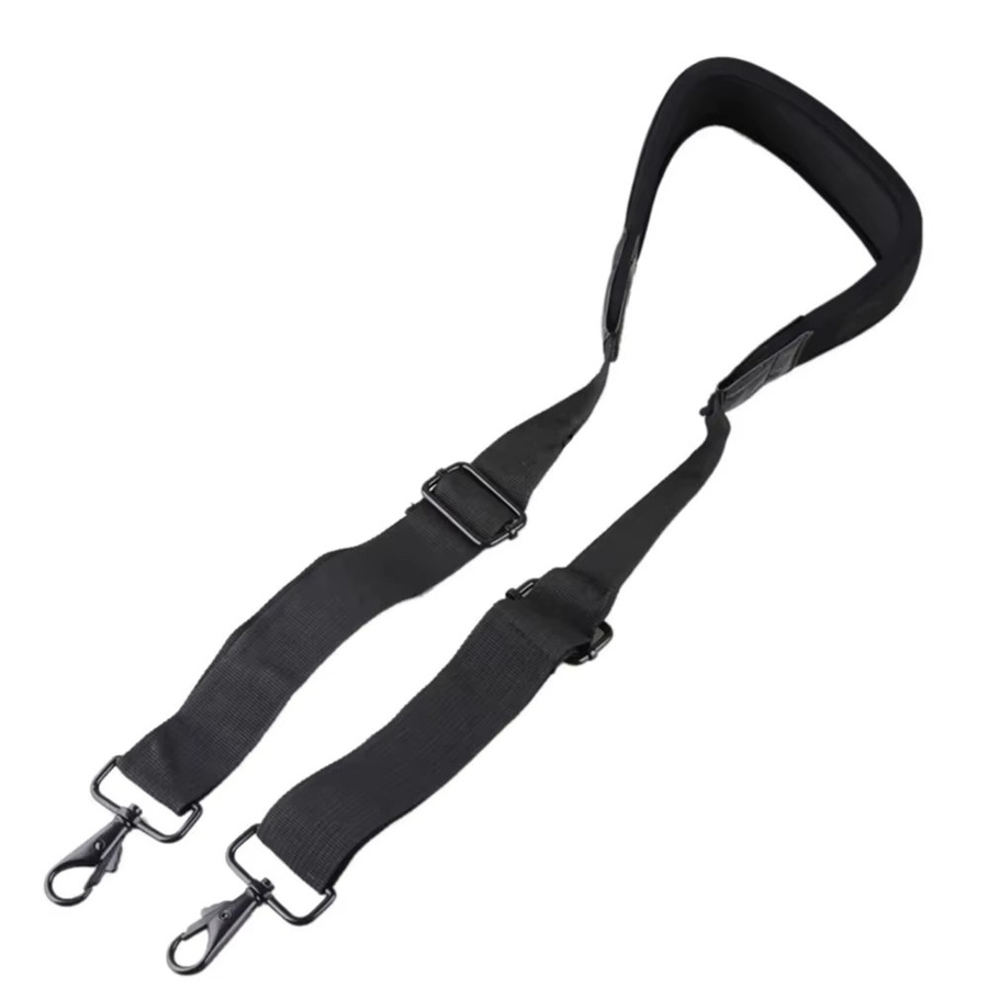 NYXIA Kameratasche Schultergurt in Schwarz mit verstellbarem Umhängetaschengurt und Doppelhaken für Laptop, Kamera und Stabilisator - Bild 2