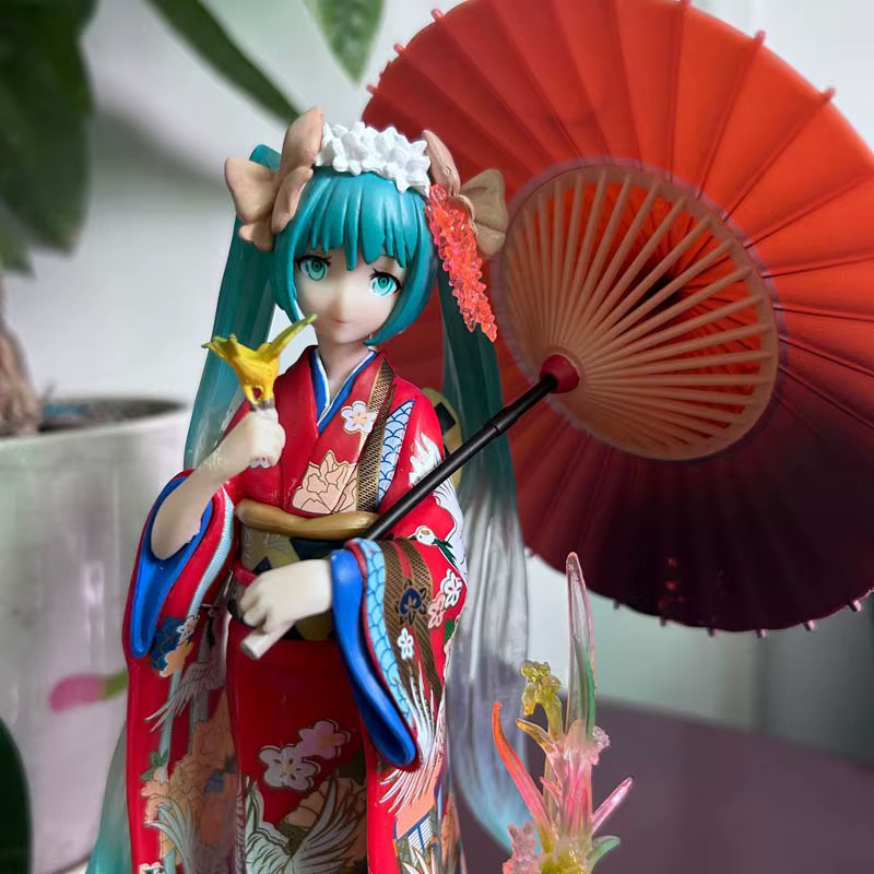 Bandai Hatsune Miku Figur, Mädchen, Kimono, Bunt, Kunststoff - Bild 5
