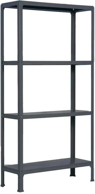 PROREGAL Wohnregal Living Koala aus Metall mit 4 Fachböden in Anthrazit, H x B x T: 160 x 100 x 30 cm - Bild 1