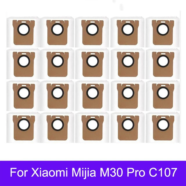 Staubbeutel für Dreame L10s Ultra, S10, L20 Ultra und Xiaomi Mijia M30 Pro C107 Roboterstaubsauger Ersatzteile in Weiß - Bild 1