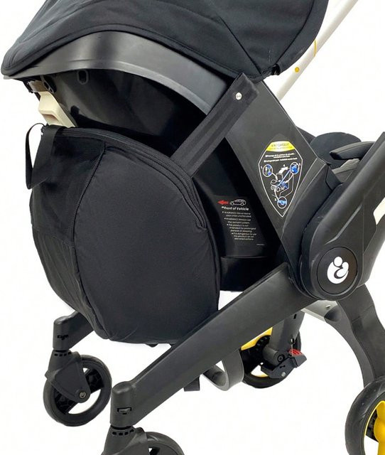 Aufbewahrungstasche für Baby-Autositz und Kinderwagen als Rucksack oder Schultertasche, kompatibel mit Doona & FooFoo, Farbe: Schwarz - Bild 1