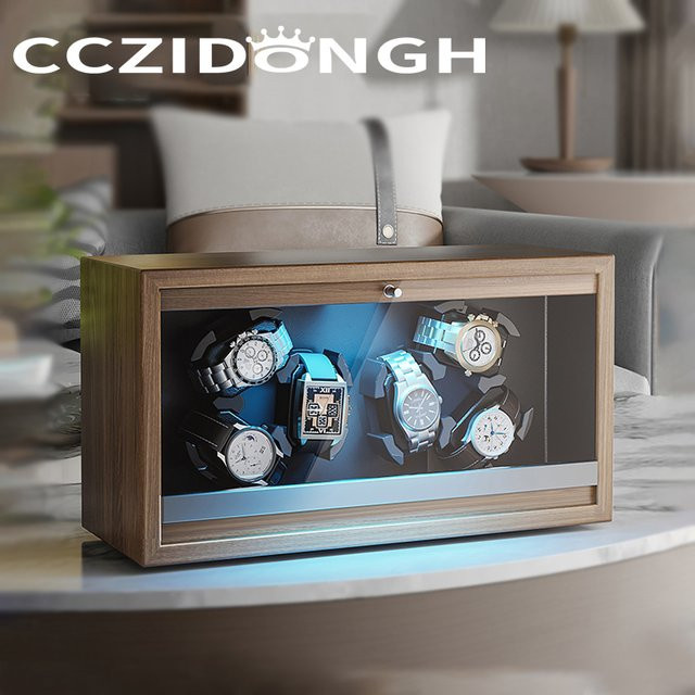 CCZIDONGH Uhrenbeweger Holz, Automatisch, Uhren-Display Box - Bild 1