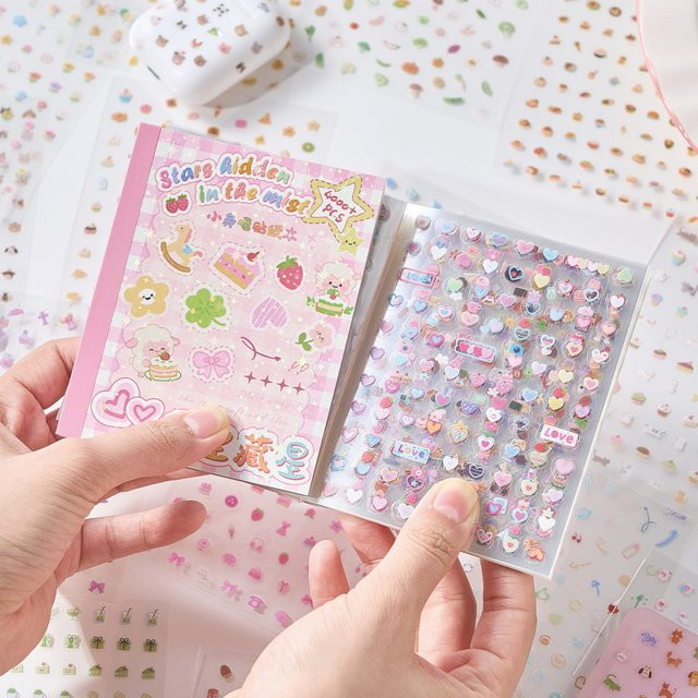 32-teiliges Set Mini-Cartoon-Etikettenaufkleber in Multicolour für Tagebuch und Aktenklassifizierung - Bild 1