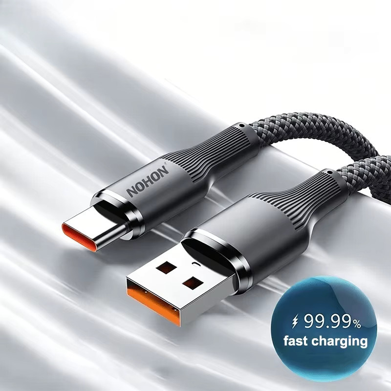 Basix 120W USB-C auf USB-C Ladekabel mit matter Oberfläche für schnelles Laden und Datenübertragung - Bild 6