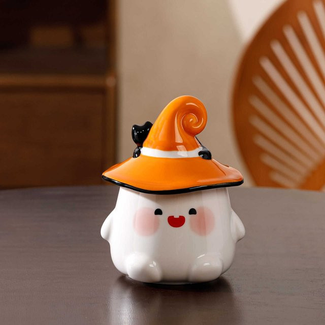 Keramiktasse Magischer Geisterhut von Yiran bag, Halloween-Geschenk für Kinder, 350 ml - Bild 1