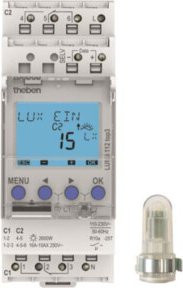 Theben LUNA 112 top3 AL Dämmerungsschalter mit Aufbaulichtsensor, IP55, Bluetooth, 230V - Bild 1