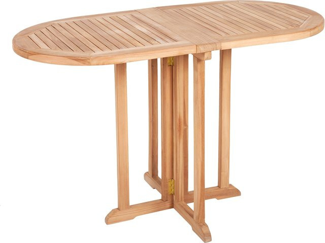 riess-ambiente Balkontisch Woodie aus Teakholz, braun, B/T/H: 120 x 60 x 75 cm - Bild 1