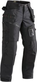 BLAKLÄDER Bundhose Softshell X1500 in Schwarz mit Cordura und Kniepolstertaschen - Bild 1