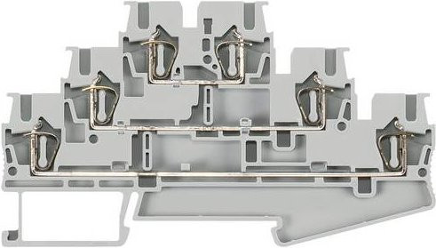 Siemens Dreistockklemme 8WH20300AF00 in Grau, 50 Stück - Bild 1