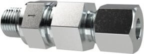 Riegler Rückschlagventil RSV3812SST aus verzinktem Stahl, Anschluss G3/8a, für Rohr-Durchmesser 12mm, PN max. 400, Farbe Silber - Bild 1
