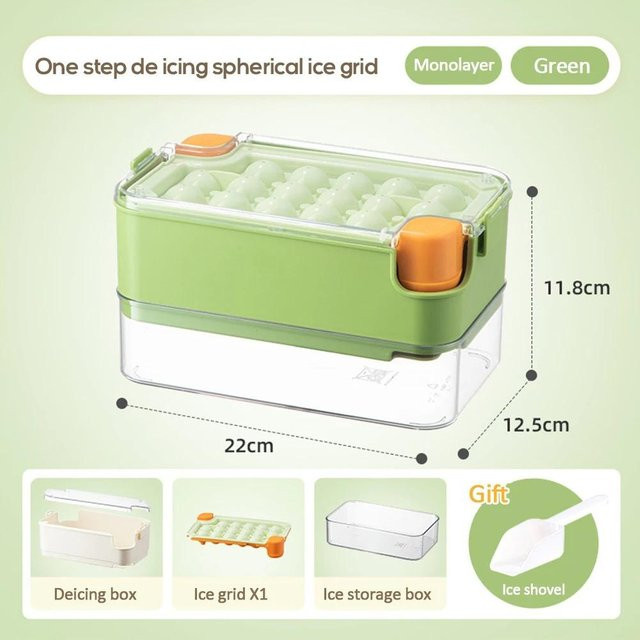 Eishockey Eiswürfelbehälter mit Aufbewahrungsbox in Grün von Yiran Furniture - Bild 1