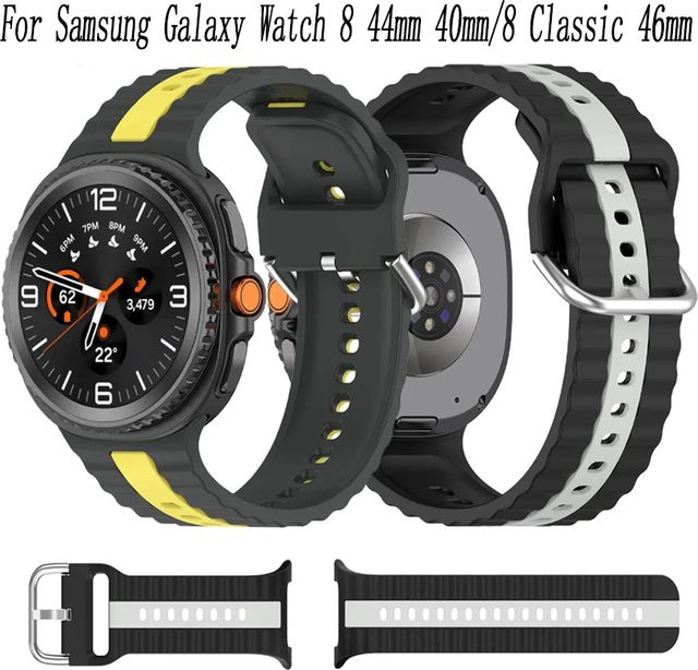 Samsung Uhrenarmband Silikon, Schwarz, Unisex - Bild 1