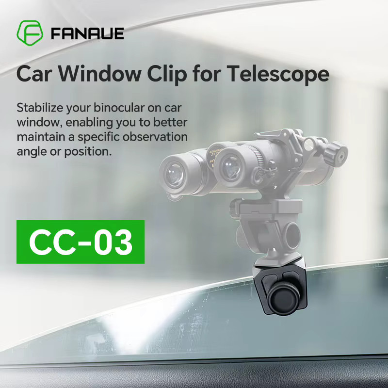 FANAUE Multifunktionaler Fensterclip aus Aluminiumlegierung mit 3/8-Zoll-Gewindeloch in Schwarz - Bild 4