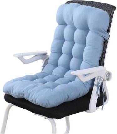 NOHS Cushions Sitzkissen mit hoher Rückenlehne für Bürostuhl und Schaukelstuhl, Hellblau - Bild 1