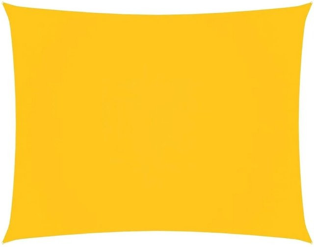 Furnicato Sonnensegel aus PU-beschichtetem Oxford-Gewebe, Rechteckig, Gelb, Breite: 4 m, Länge: 6 m - Bild 1