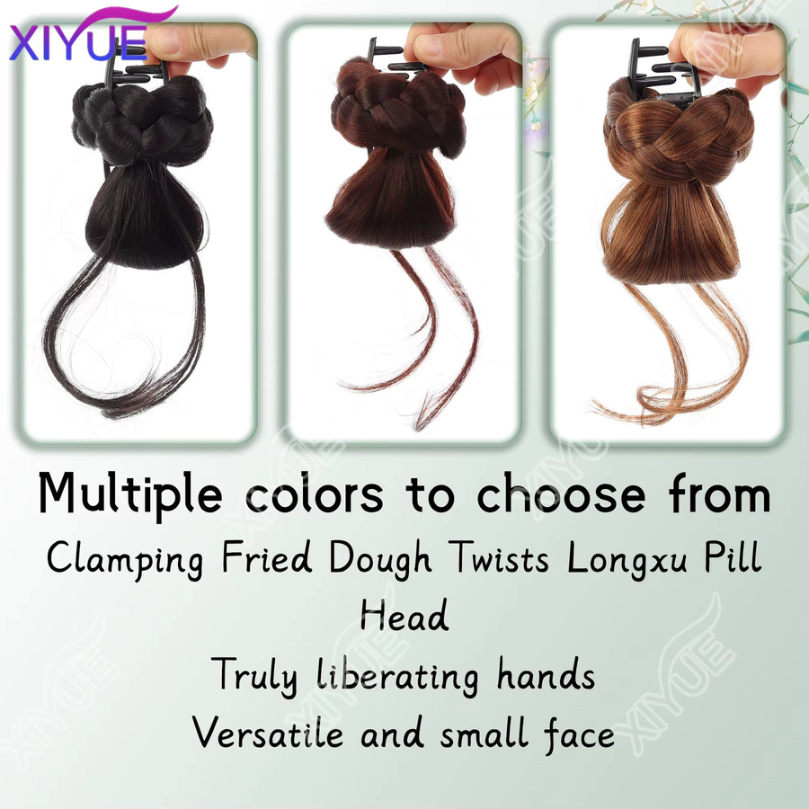 XIYUE Haarknoten, synthetisch, Schwarz, Damen - Bild 4