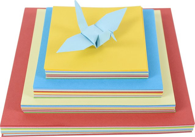 100 Blatt farbiges Origami-Papier für Kinder, doppelseitiges Bastelpapier für DIY-Kunsthandwerk, multicolor - Bild 1