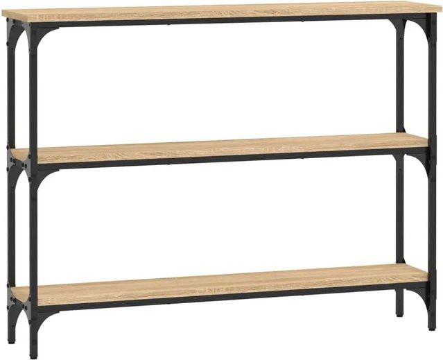vidaXL Konsolentisch aus Holzwerkstoff in Eiche-Optik, B/T/H: 100 x 22,5 x 75 cm - Bild 1