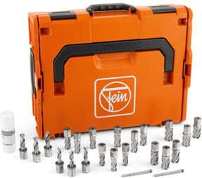 Fein HSS NOVA 25 Lochsäge-Set für Edelstahl, Farbe Orange, Durchmesser: 19,05 mm - Bild 1