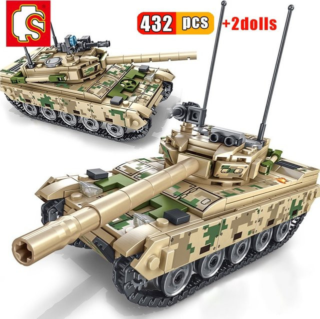 Military VT-4 Main Battle Tank Soldier Cannon, Building Blocks, 432-teiliges Set, ab 6 Jahren - Bild 1