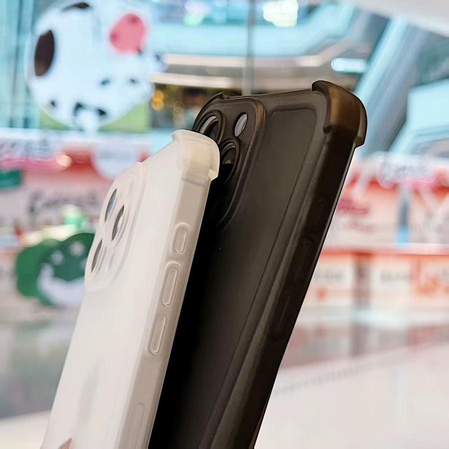 Matte stoßfeste Hülle für Apple iPhone 17 Air 17 Pro 16 Pro Max 15 14 13 12 1a1 Pro Max mit Trageband, transparent - Bild 2