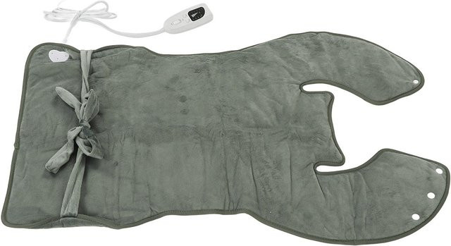 Ergonomisches Rückenheizkissen von OutsideWorld in Dunkelgrau mit weichem Plüsch, 6 Temperaturstufen und abnehmbarem, waschbarem Bezug - Bild 1
