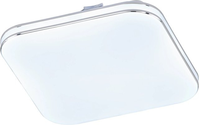 Fischer & Honsel LED-Deckenleuchte Porto Weiß, quadratisch aus Acryl, dimmbar, B/T: 29,5 x 29,5 cm - Bild 1