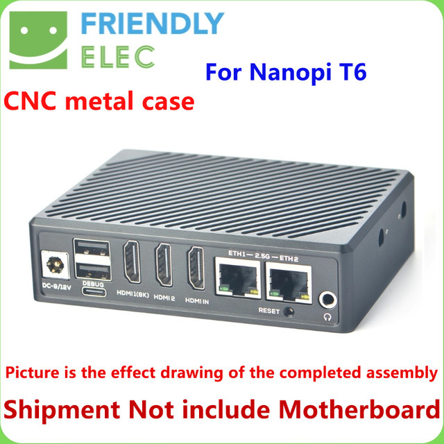 MiiBestOD Metallgehäuse für Nanopi R3S LTS, R2S Plus, R4S und R5C Serie in Schwarz - Bild 1