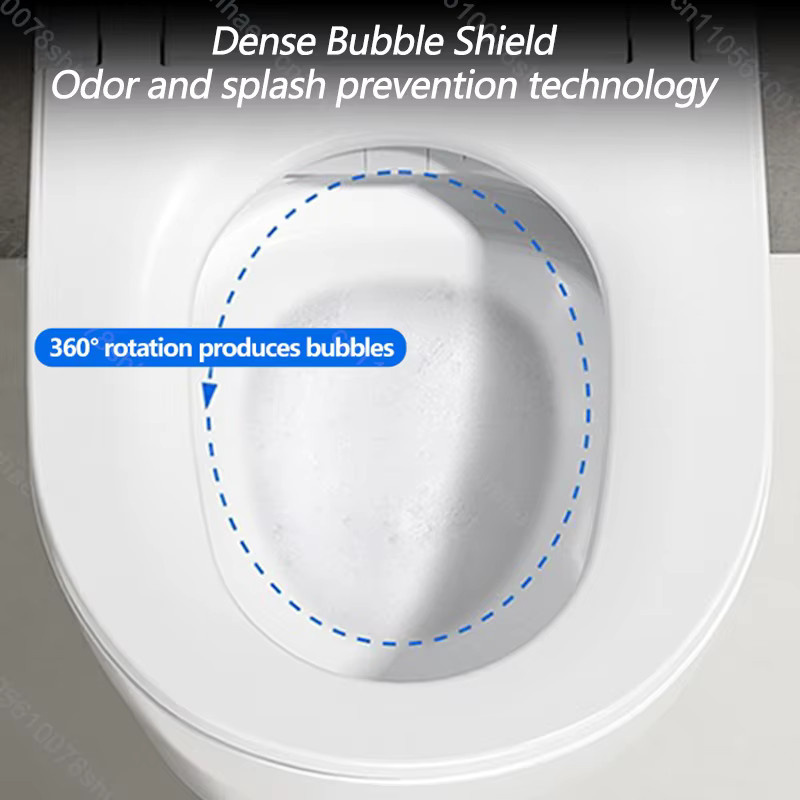 FIIBUU Intelligentes WC-Bidet zur Wandmontage mit beheiztem Sitz, automatischem Deckel und Warmlufttrockner in Weiß - Bild 2